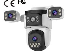 4G sim kartlı ptz 4 kamera 360° 8mp/4K+64GB