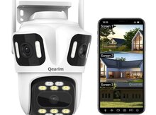 Simsiz Wi-Fi ptz 3 kamera 360° 8mp/4K +64GB