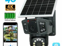 Simsiz 4G sim kartlı Solar ptz 2 kamera 360° 8mp/4K