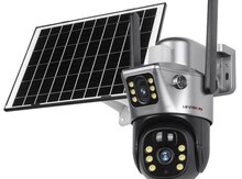 Simsiz 4G sim kartlı Solar ptz 2 kamera 360° 8mp/4K