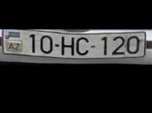 Avtomobil qeydiyyat nişanı - 10-HC-120