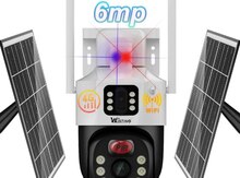 Simsiz 4G sim kartlı Solar ptz 2 kamera 360° 8mp/4K
