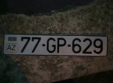 Avtomobil qeydiyyat nişanı - 77-GP-629 tapılıb