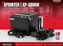 Çek printeri "Xprinter XP-Q806K | Ağ-qara"