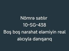 Avtomobil qeydiyyat nişanı - 10-SG-438