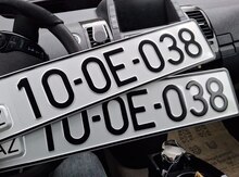 Avtomobil qeydiyyat nişanı - 10-OE-038