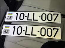 Avtomobil qeydiyyat  nişanı - 10-LL-007