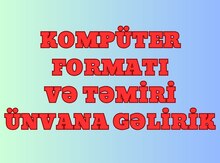 Kompüter formatı və təmiri