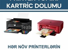 Kartric dolumu, pirinter təmiri