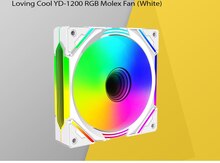  Loving Cool YD-1200 RGB Molex Fan (White)