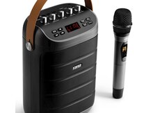 "Edifier PK305 Gray 18W Bluetooth, Wireless, USB, AUX, TF-Card, 6000mAh" mikrofonlu dinamik