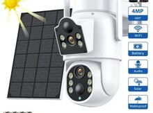 Simsiz 4G sim kartl Solar ptz 2 kamera 360° 8mp/4K