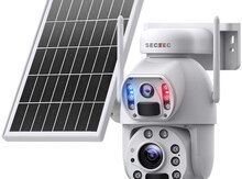 Simsiz 4G sim kartlı Solar ptz 2 kamera 360° 8mp/4K
