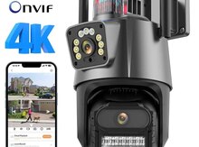 Simsiz Wifi ptz 2 kamera 360° 8mp/4K +64gb 