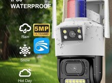 Simsiz Wifi ptz 2 kamera 360° 8mp/4K +64gb 