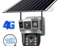 Simsiz 4G sim kartlı Solar ptz 2 kamera 360° 8mp/4K