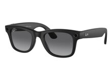 Ray-ban meta wayfarer matte black polar gradient graphite