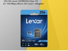 256 Gb Lexar LSDMI256 Class-10 A1 100 Mbps Micro SD-Card + Adapter