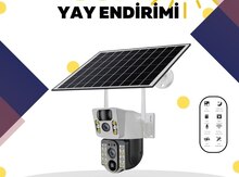 Günəş panelli 4G kamera 2 lensli
