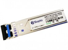 SFP Sopto, SPT-P131G-20D model, cüt lifli Transiver SM 20km 1.25G 1310nm