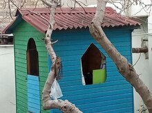 Uşaqlar üçün taxta ev