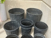 Kauçuk plastik bitki dibçəkləri