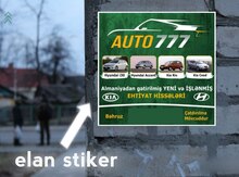 Stiker sifarişi