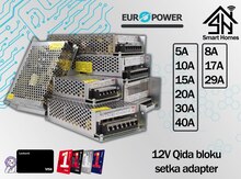 "Europower" 12V adapter qida bloku 