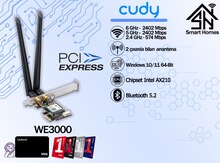 "Cudy" AX5400 Tri-Band Wi-Fi 6 PCIe Adapter, Model: WE3000,WE3000S