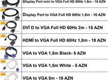 VGA kabellər