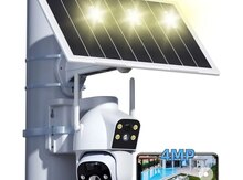 Simsiz 4G sim kartlı Solar ptz 2 kamera 360° 8mp/4K