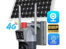 4G Sim kartlı Solar 360° FHD kamera 8MP+64GB