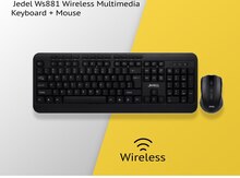 Jedel Ws881 Wireless Multimedia Keyboard + Mouse