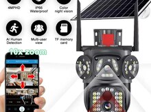 4G Sim kartlı Solar 360° FHD kamera 8MP/4K+64GB