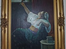Portret "Quş tutan gözəl" 