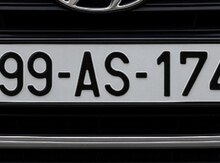 Avtomobil qeydiyyat nişanı - 99-AS-174