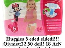 Uşaq bezləri "Huggies5"