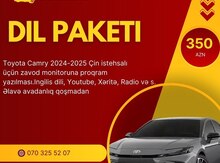  Avtomabillərə dil paketini yazılması