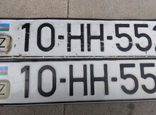 Avtomobil qeydiyyat nişanı - 10-HH-552