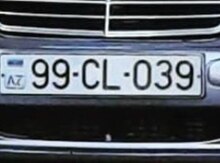 Avtomobil qeydiyyat nişanı - 99-CL-039