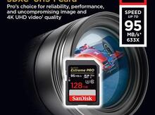 SD kart "SanDisk 128GB Extreme PRO SDXC UHS-I Card"