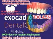 "Exocad 3.2+" təlim videosu və dişlər kitabxanası