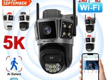 Simsiz Wifi ptz 2 kamera 360° 8mp/4K +64gb 