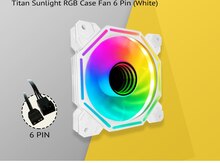 Titan Sunlight RGB Case Fan 6 Pin (White)