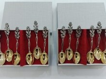Gümüş qəhvə qaşıqları