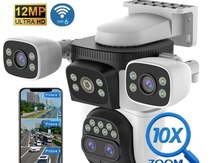 Wi-Fi PTZ kamera 360°FHD 8MP/4K+64GB
