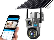 4G sim kartlı solar 360° FHD kamera 8MP/4K+64GB