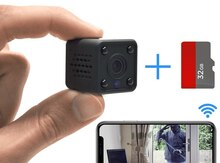 Wifi batareyalı mini kamera 1.2gün enerji+32GB