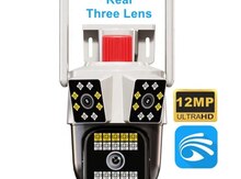Wi-Fi PTZ kamera 360°FHD 8MP/4K+64GB