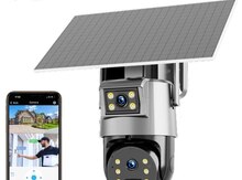 4G sim kartlı solar 360° FHD kamera 8MP/4K+64GB
